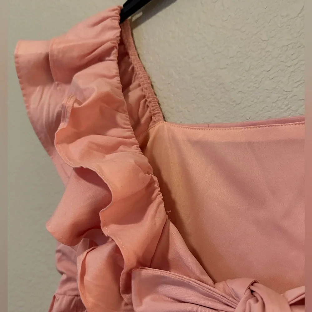 NWT Pink gradient tired tie back dress - Picture 2 of 6